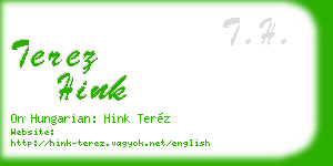terez hink business card